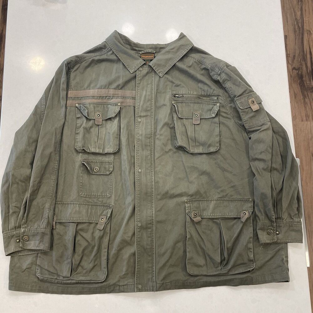 ** BOULDER CREEK TRADING CO MENS SIZE 5XL BIG 8 POCKET UTILITY JACKET CLOTHING